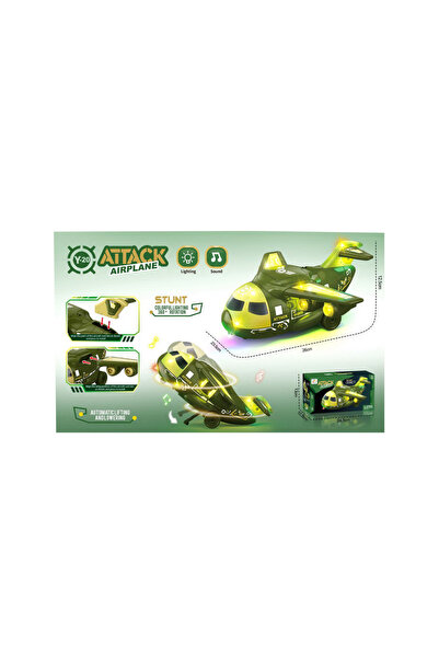 PlayFun Παιχνίδι Αεροπλάνο με Φώτα LED, Ήχους, Διαδραστικό - Δώρο για Αγόρια