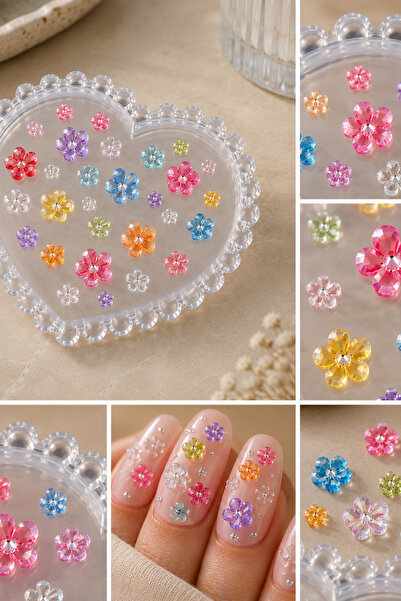 Easy Beauty Nail Art Silikon Kalıp 3D Nail Art Desen Kalıbı, Tırnak Süsleme D...