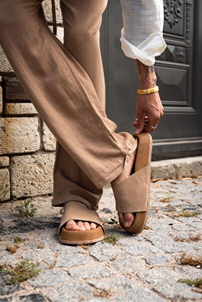 by selvi Lukka Shoes Zanel Men's Single-Face Bohemian Cork Slippers
