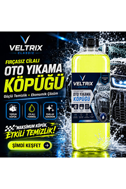 Classic Fırçasız Cilalı Oto Yıkama Köpüğü 1 Litre | Yoğun Köpük | Etkili Temizlik | Ekonomik Seri
