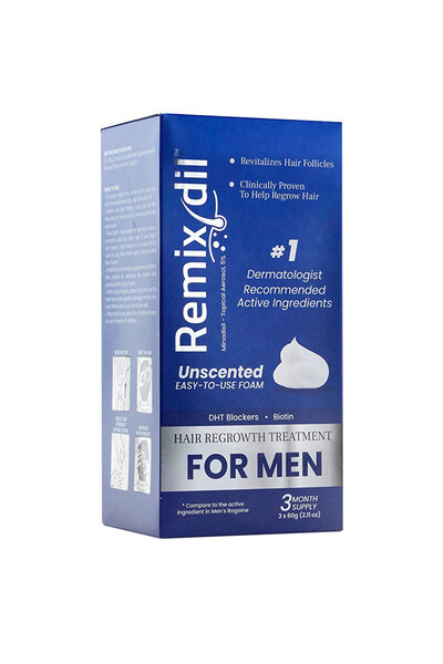 Regoxidine Spumă pentru creșterea părului, Remixidil, Minoxidil 5%, Blocaj DH...