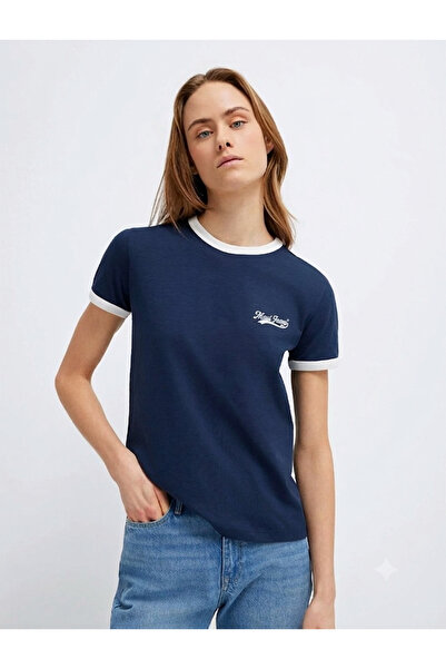 FUN KIDS COLTHINIG Women's College T-Shirt Short Sleeve Crew Neck 100% Cotton