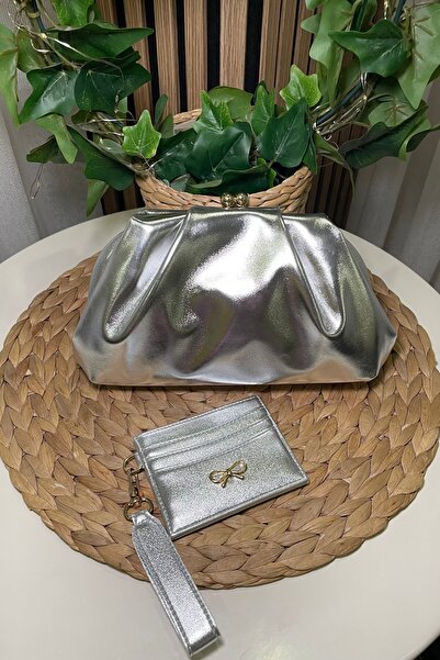 Fibag Women's Silver Scholarship Bag - Chain Strap Hand and Shoulder Bag - Ca...