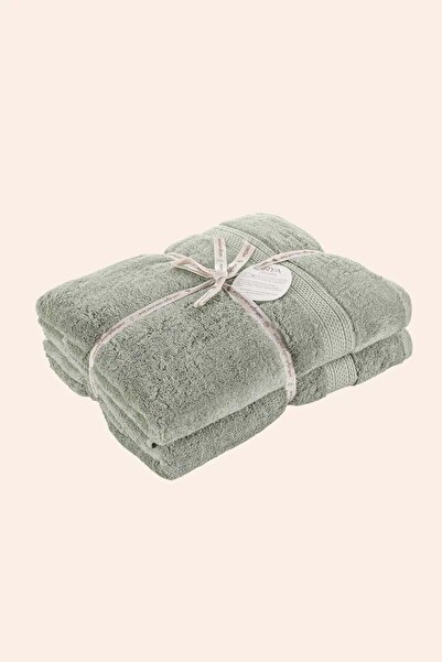 İrya Egyptian 100% Egyptian Cotton 4-Piece Towel Set 50X90 cm Warm Sage