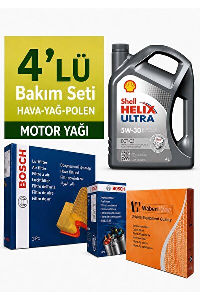 Bosch Hyundai Accent Blue 1.6 Crdi Filtre Bakım Seti-Shell Helix Ultra ECT 5w...