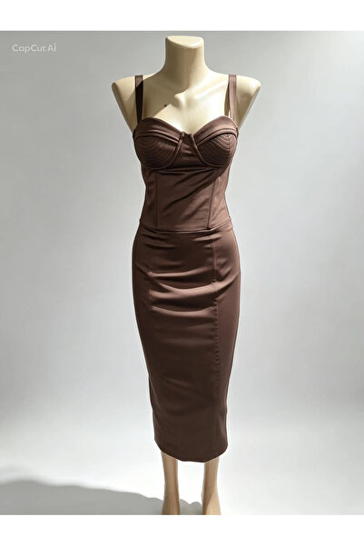 Atelier Carmen Babes Rochie midii tip corset din taft