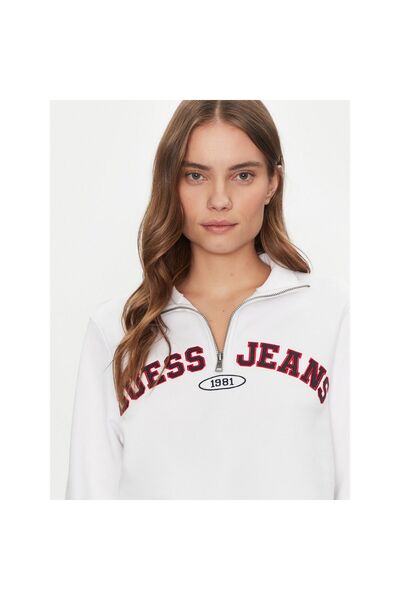 Guess Jeans Γυναικεία Μπλούζα W5RQ25K68I4 Λευκή