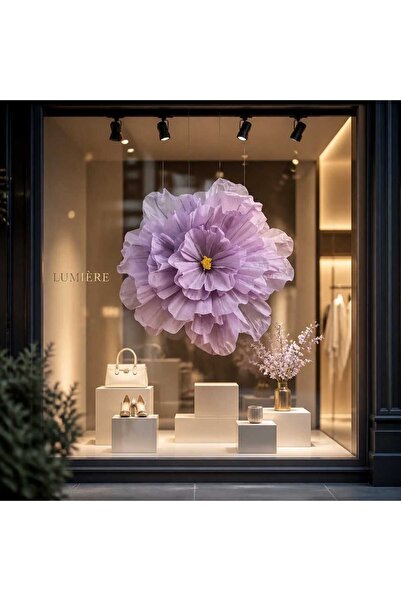 decotoys Floare Lila decorativă din hârtie cu tija 170cm