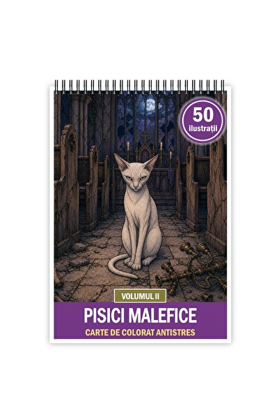 Legendary Gifts Carte de colorat, 40 de ilustrații Demonic Kitties - Volumul III