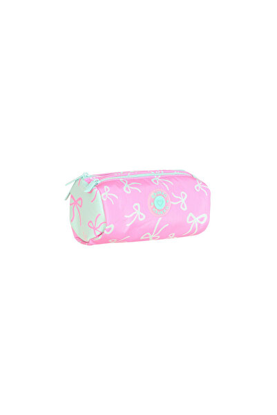 KAUKKO Bow Kalem Çantası Mint-Pink K1878