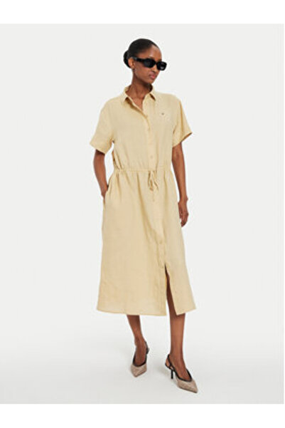 Tommy Hilfiger Rochie cămașă de damă WW0WW41911 Bej
