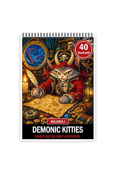 Legendary Gifts Carte de colorat, 40 de ilustrații Demonic Kitties - Volumul ...