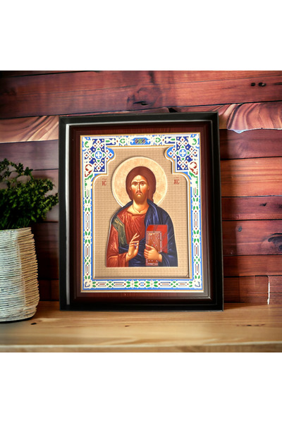 Zenorius Wooden icon C025 Jesus Christ