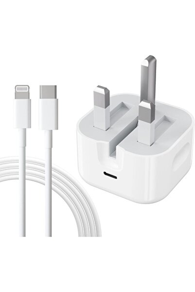 PWR 20W USB-C iPhone Charger Fast Charging with 1M Cable - Compatible with iP...