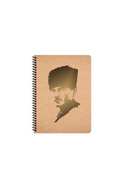 KESKİN COLOR Sharp 16.5*22.5 Striped Hard Cardboard Cover Funky Ataturk Noteb...