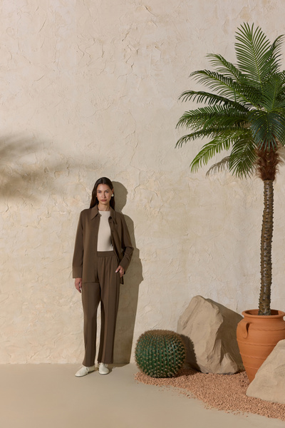 Aker Khaki Elastic Waist Pajama Bottoms