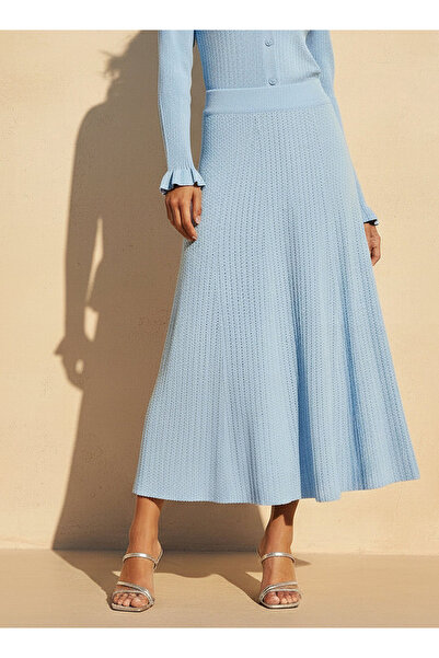 FAV THIN KNIT PRINT SKIRT SET