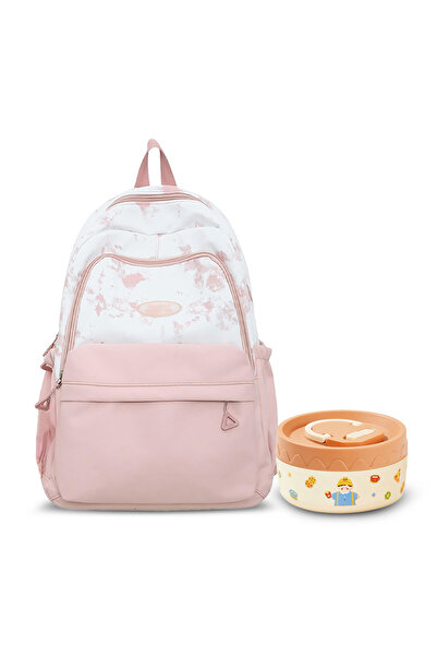 STAR BABiES 2 Piece School Combo Set - Premium Backpack & Cute Mini Food Jar
