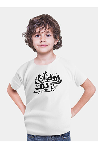 Generic عالم الموضة تيشرت قطن بطباعة عالية الجودة بتصميم رمضان