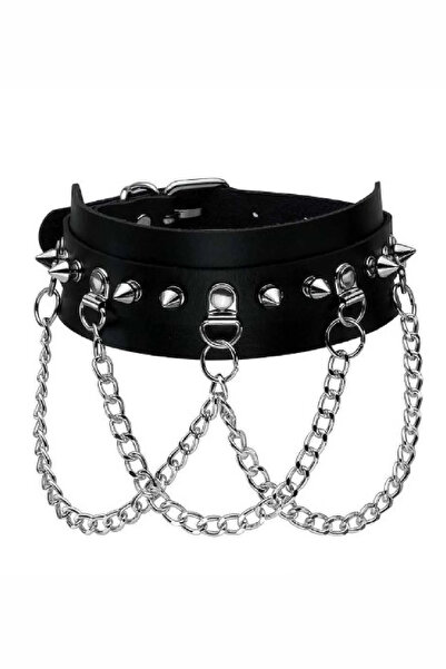 Angels Passion Studded Choker, Leather Studded Chocker