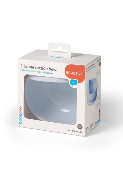 Babyono Bol din Silicon cu Ventuză – 300 ml, pentru Bebeluși 6+ luni, Antider...