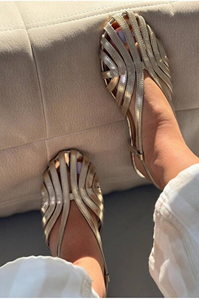 I Love Shoes Selinora Gold Shiny Leather Women's Sandals