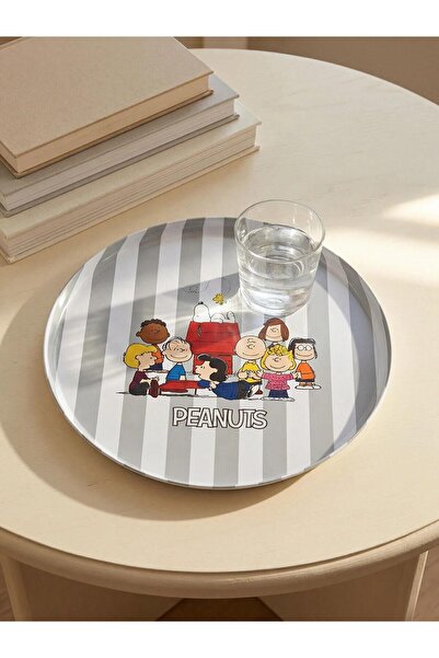 LC Waikiki Mixed Peanuts Printed Metal Tray 35 cm (W6)