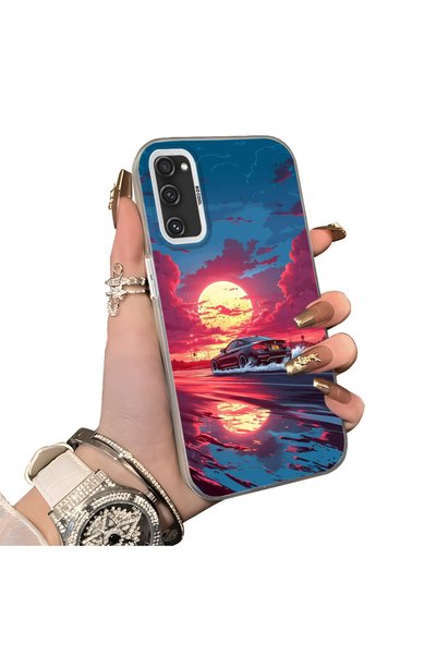 Hontinga Samsung Galaxy S20 Fe Compatible Silicone Edge Hard Back Case Couple...