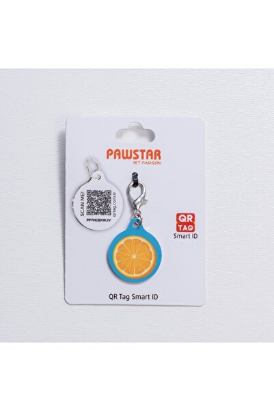 Pawstar Citrus Desenli Qr Tag Evcil Hayvan Künyesi İsimlik Pet Tag Köpek Küny...