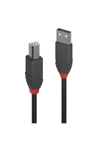 LİNDY Cablu 3m USB Type A B Anthra Line