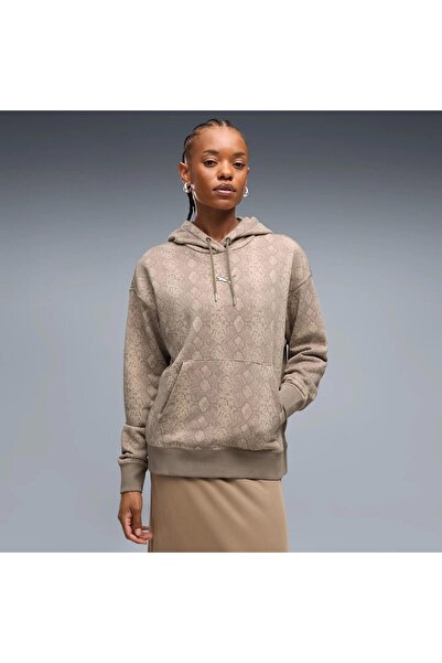 Puma Γυναικείο μπεζ φούτερ Snake (638748-81)