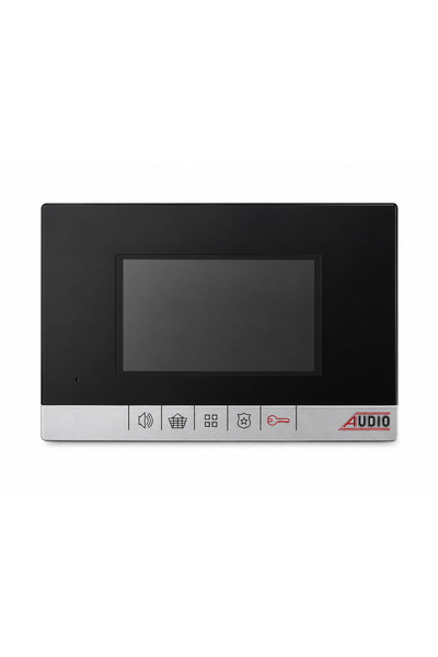 AUDİO 001181 C 4.3" Bus Plus Görüntülü Mekanik Butonlu Diafon Siyah Cam Beyaz...