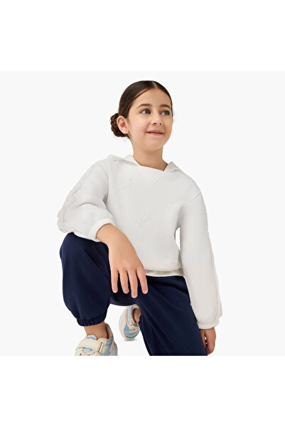 Juniors Butterfly Accent Hooded Pullover