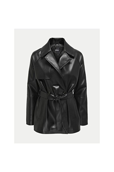 ONLY Jachetă de damă din imitație de piele 15322148 Negru