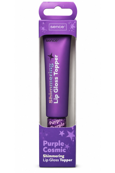 SENCE Luciu de buze cu sclipici (Topper) Mov Cosmic 15 ml