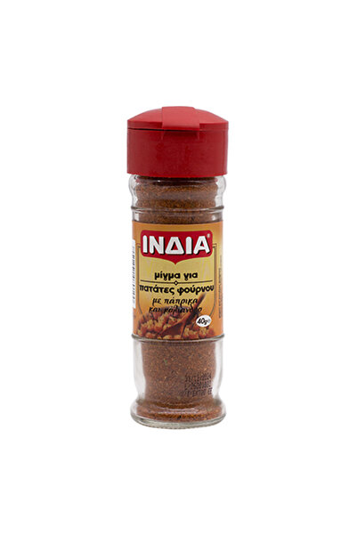 india ΙΝΔΙΑ ΜΕΙΓΜΑ ΓΙΑ ΠΑΤΑΤΕΣ ΦΟΥΡΝΟΥ 40gr. - (ΓΥΑΛΙΝΟ ΒΑΖΟ)