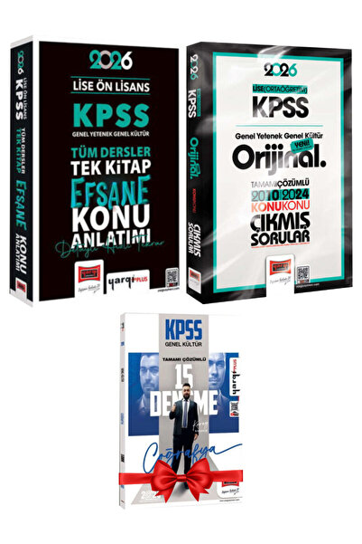 Yargı Yayınları 2026 KPSS Lise Ön Lisans Tüm Dersler Tek Kitap Efsane Konu An...