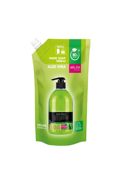 FARCOM ARLEM ΚΡΕΜΟΣΑΠΟΥΝΟ 1lit - (DOYPACK) (ALOE VERA)