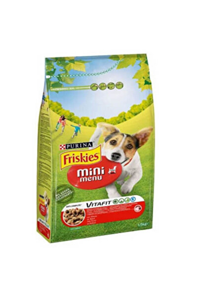 Friskies ΣΚΥΛΟΤΡΟΦΗ ΚΡΟΚΕΤΑ 1,5kg - (MINI MENU) (ΒΟΔΙΝΟ)