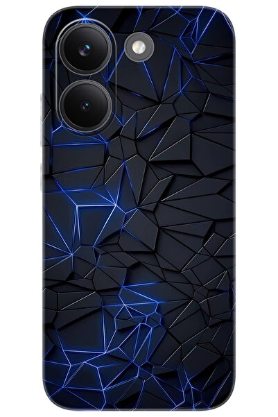 Ceppare Poco X8 Pro Uyumlu Kılıf Desen Baskılı Silikon Prizmatik Tasarım STK:...