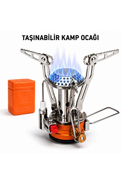MultiZone Katlanabilir Portatif Gazlı Ocak Taşınabilir Kamp Ocağı Başlığı Out...
