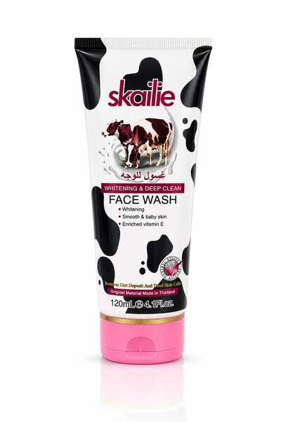 skailie غسول الوجه سكايلي بالحليب – Whitening & Deep Clean Face Wash (120 مل)