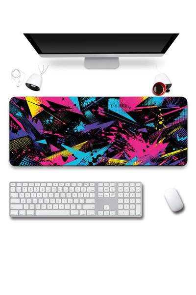 SonicTouch Keyboard Mousepad 40X90Cm Retro Explosion Seamless Smooth Liquid-P...