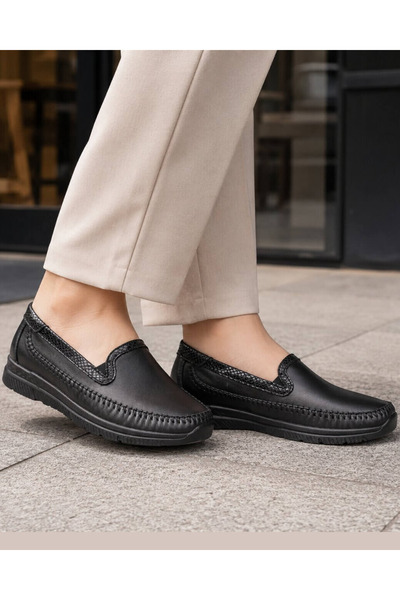 Forelli Laden-G Women's Black (36-41) Leather Comfort Shoes