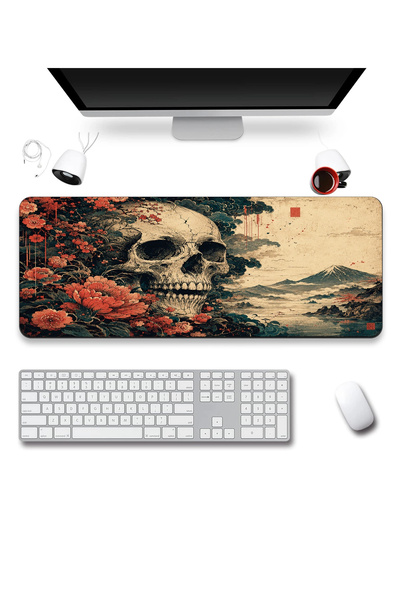 SonicTouch Keyboard Mousepad 40X90Cm Dark Ukiyo-E Seamless Smooth Liquid-Proo...