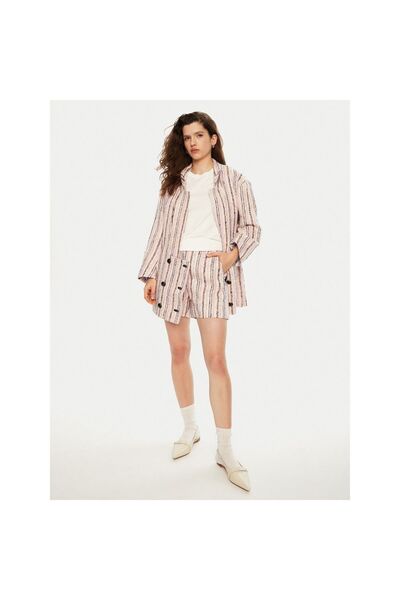 MUNTHE Șorturi de damă din material textil 244141524411 Roz