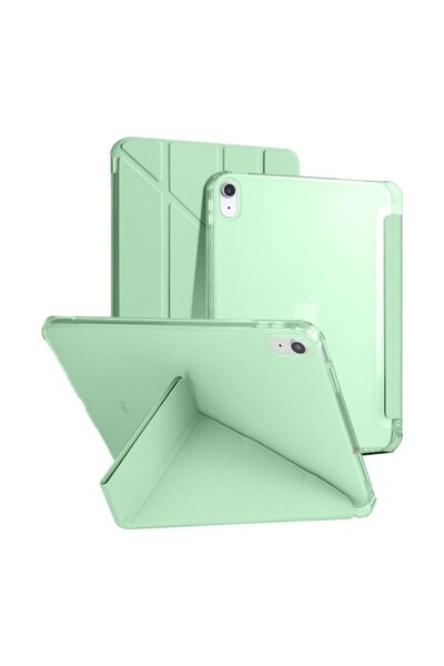 TUROTTO İPad 11.Nesil A16 / İPad 10.Nesil 10.9 İle Uyumlu Katlanır Yatay ve D...