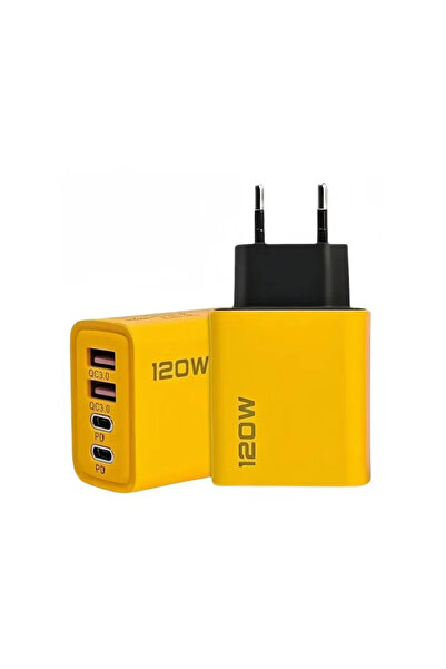 OEM Adaptor USB Fast Charging 120W, 4 Porturi, 2 x USB + 2 x Type-C