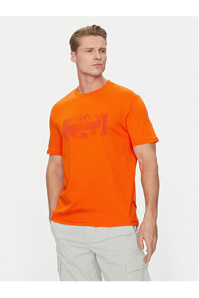 Napapijri Tricou bărbătesc NP0A4IEAA001 Portocaliu