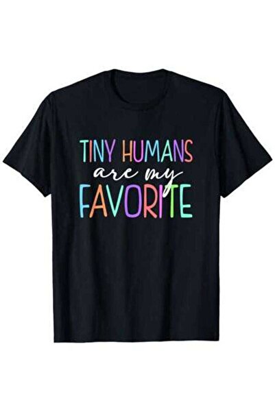 NOURAM "Tiny Hus Are My Favorite" Graphic T-Shirt - Soft , Crew Neck, Short S...